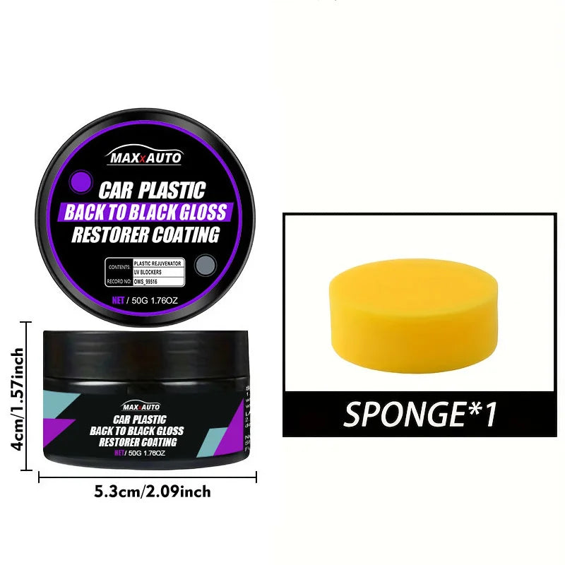 Car Plastic Restorer – Back to Black Gloss & Leather Renewal Polish Coating