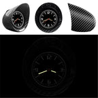 Luminous Quartz Carbon Fiber Car Clock – Mini Dashboard Waterproof Watch