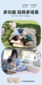 Car Travel Inflatable Air Mattress – 135x80cm Rear Seat & Trunk Universal Bed