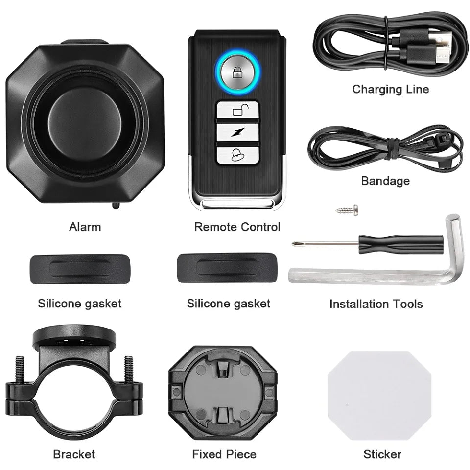 Wireless Bike Vibration Alarm – Anti-Theft Security System