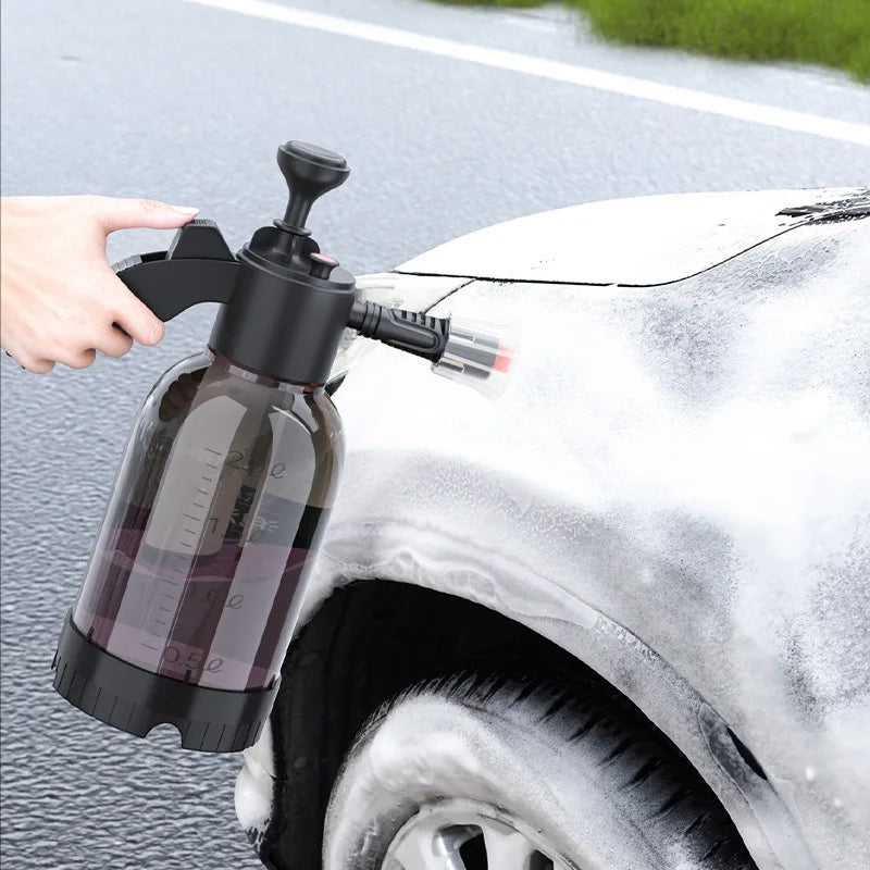 2L Hand Pump Foam Sprayer – High-Pressure Car & Home Wash Bottle