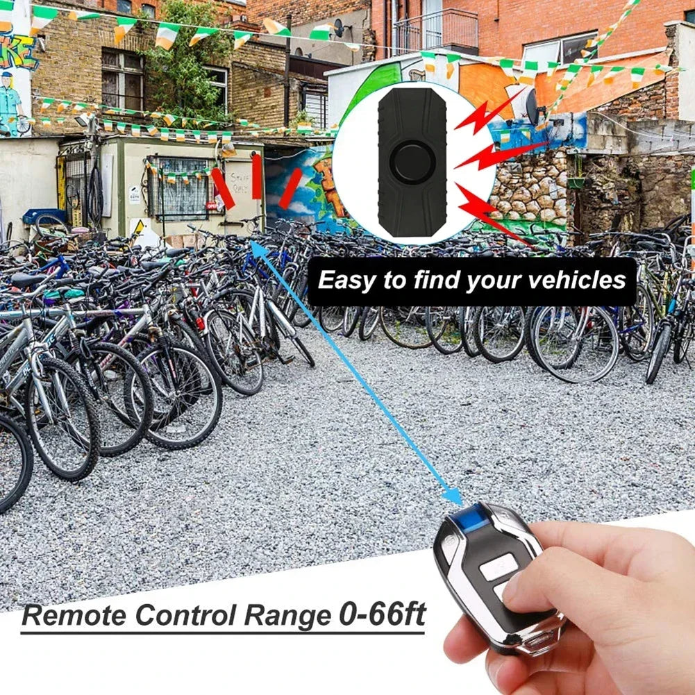 Wireless Bicycle & Motorcycle Vibration Alarm – USB Rechargeable